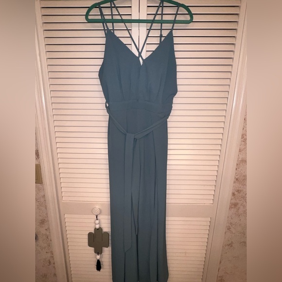 Very J Dresses & Skirts - Very J Medium Light Blue Sleeveless Jumpsuit